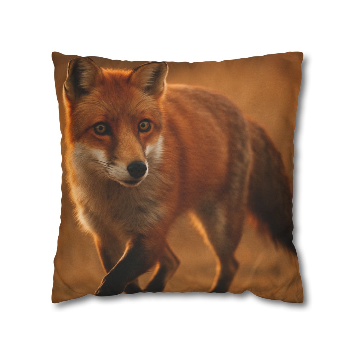 Crimson Whisper Red Fox trendy patterned pillow cases