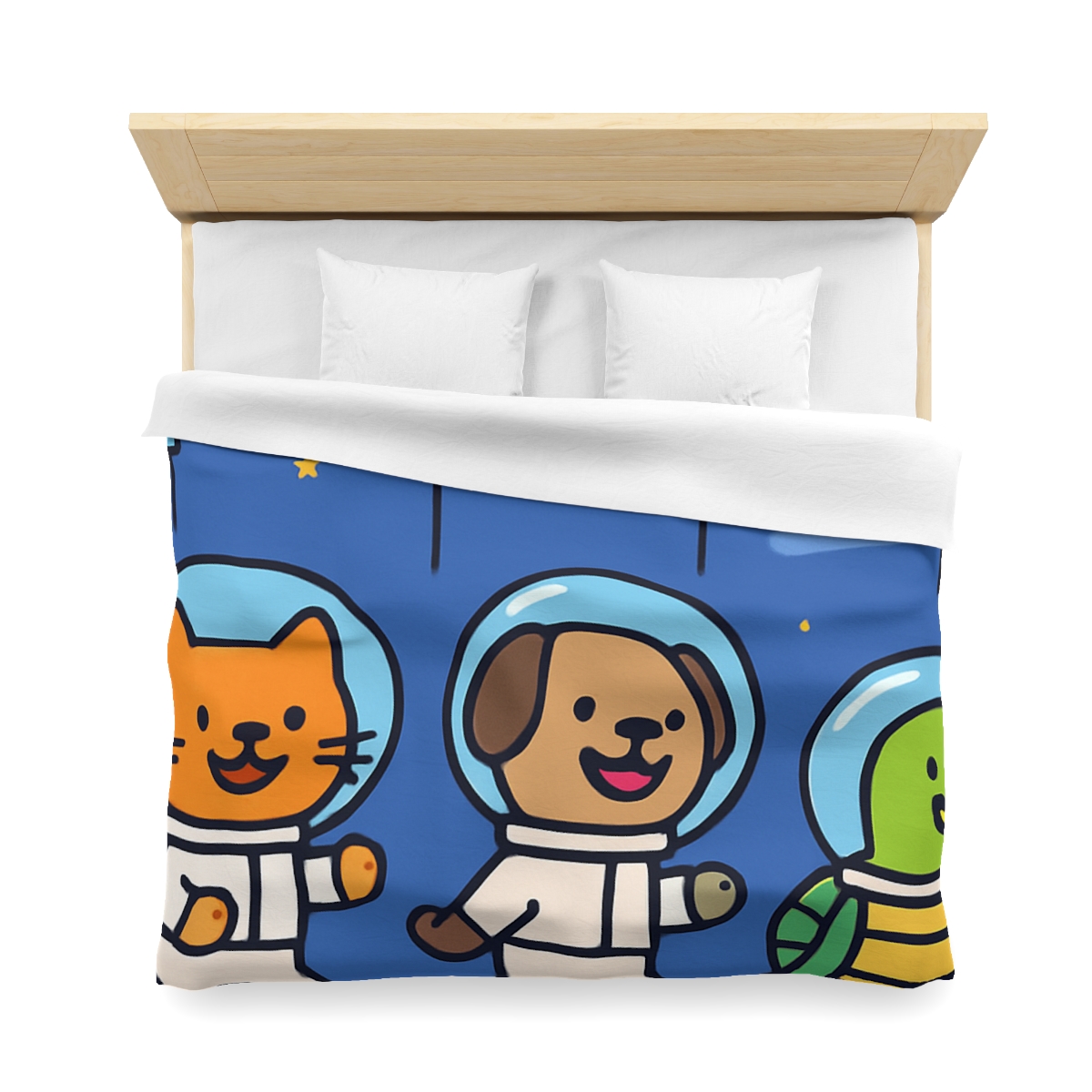 Planet Parade Of The Animal Astronauts designer printed duvets