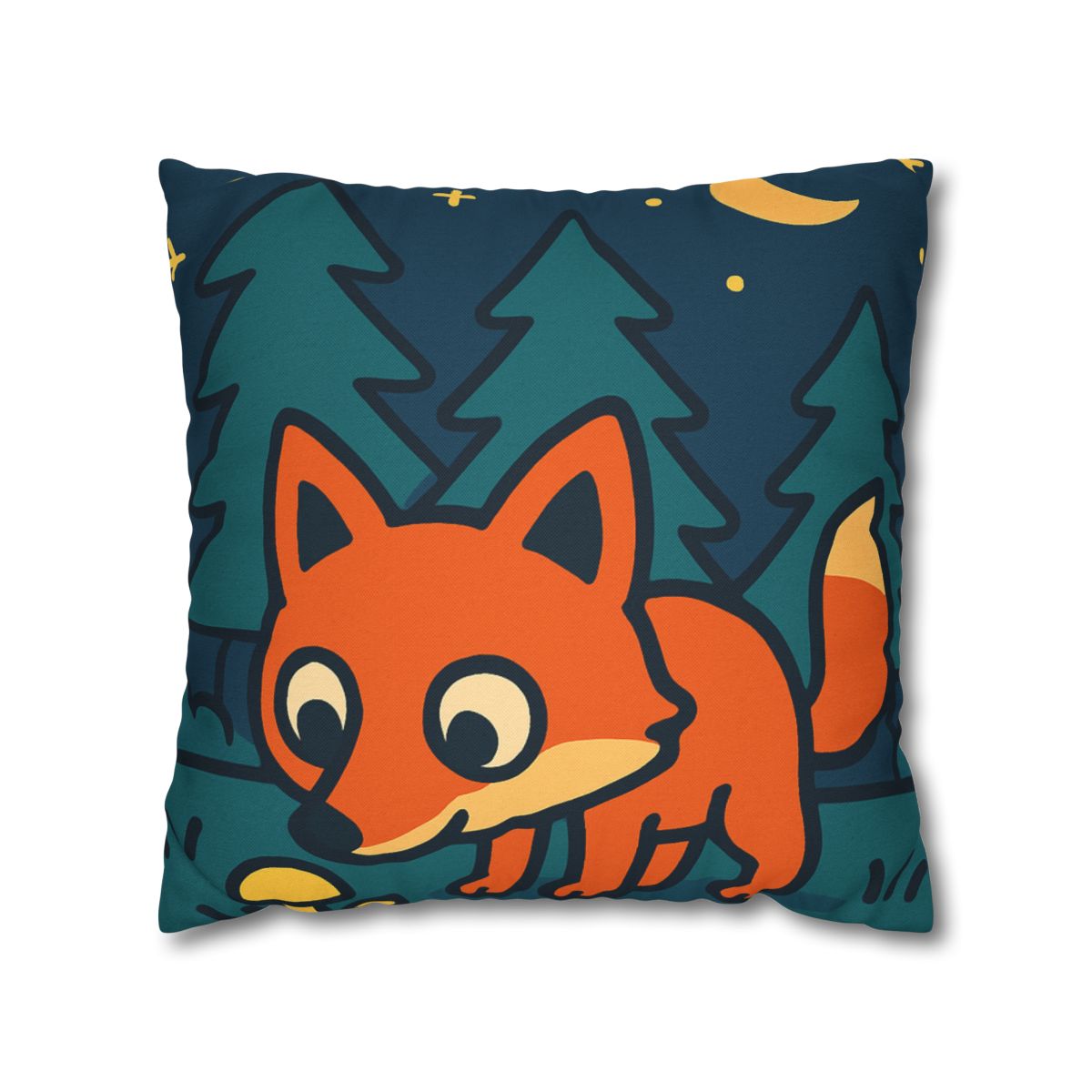 Starlight Forest Fox designer print pillow cases