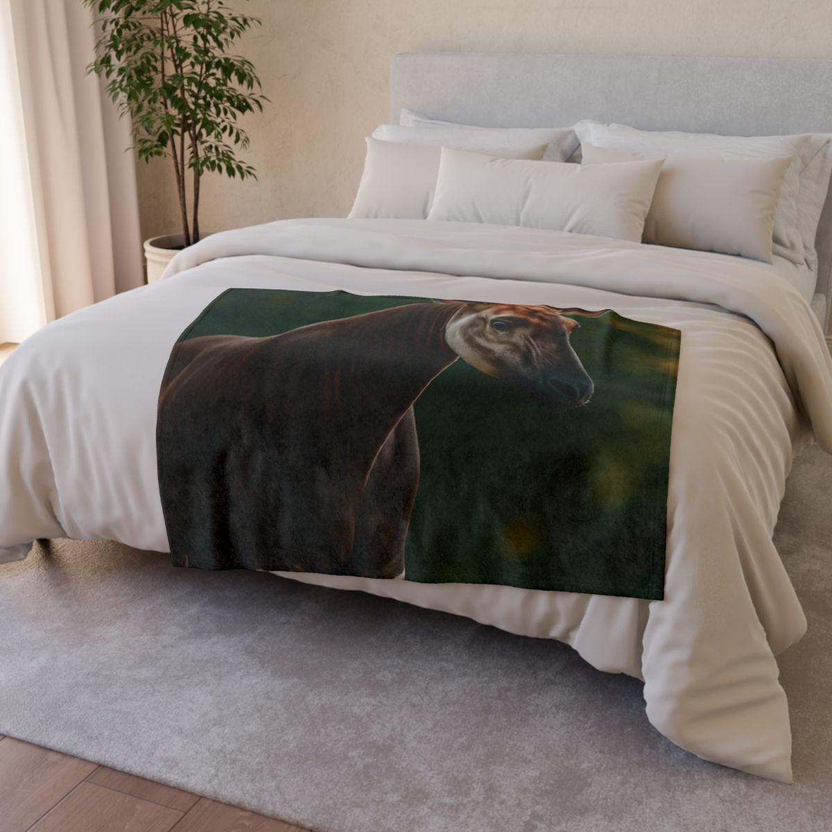 Velvet Shadow Okapi decorative home blankets
