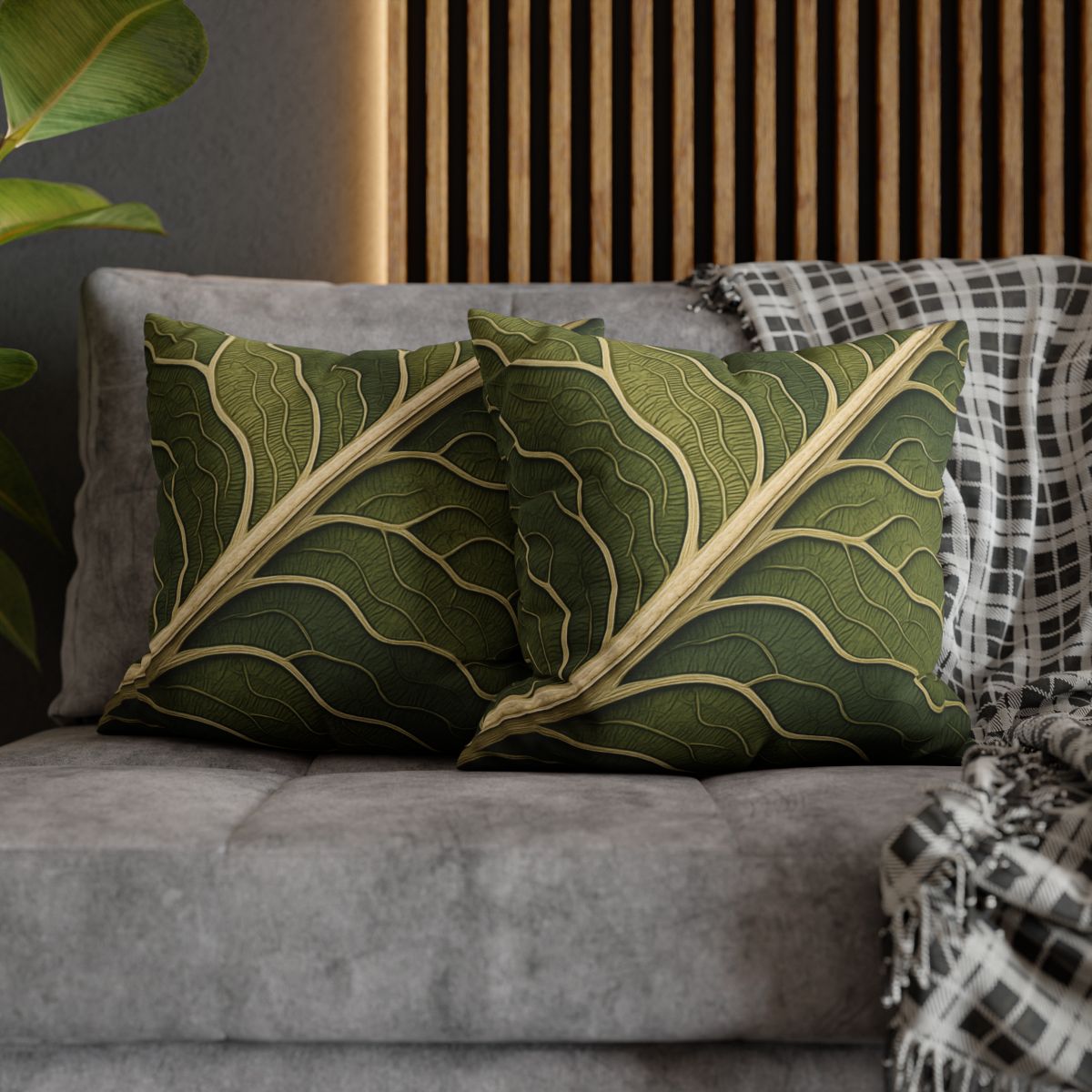 Leaf Vein Topography trendy patterned pillow cases