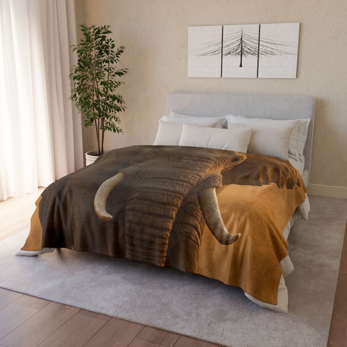 Savannah Sentinel Elephant warm winter blankets