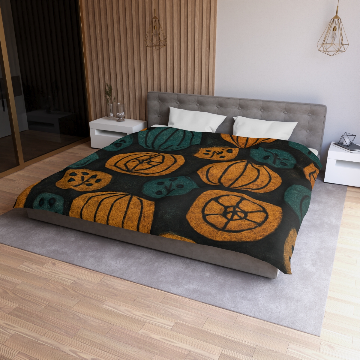 Seed Pod Mosaic designer printed duvets