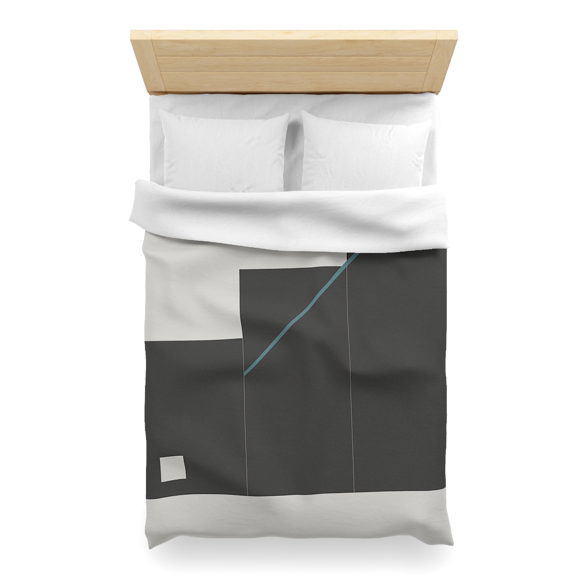 Stepped Rectangles With Quiet Diagonal designer printed duvets