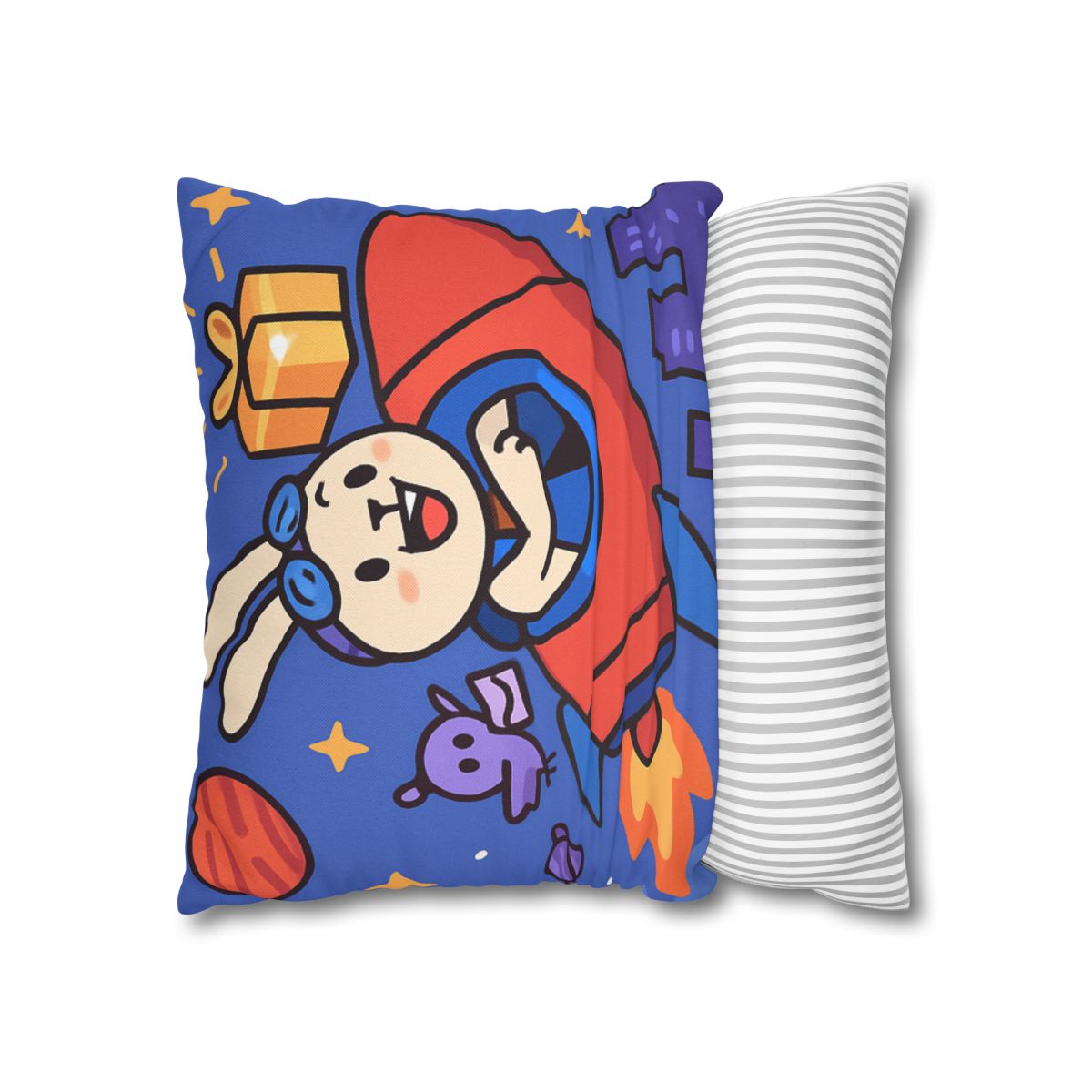 Rocket Rabbit Space Delivery soft cotton pillow cases