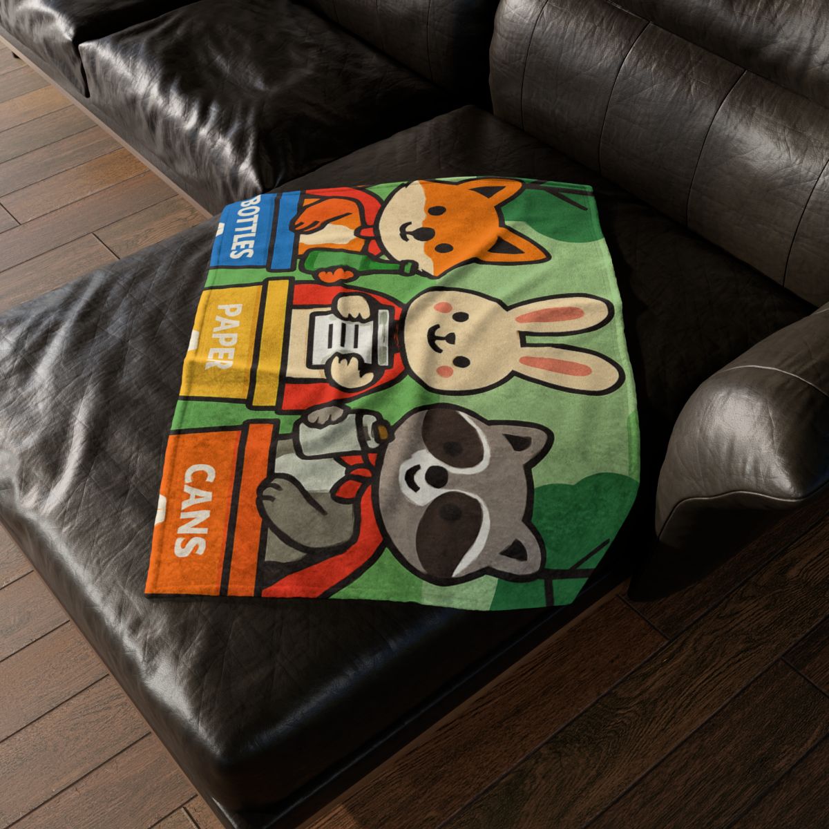 Forest Recycle Rangers stylish throw blankets