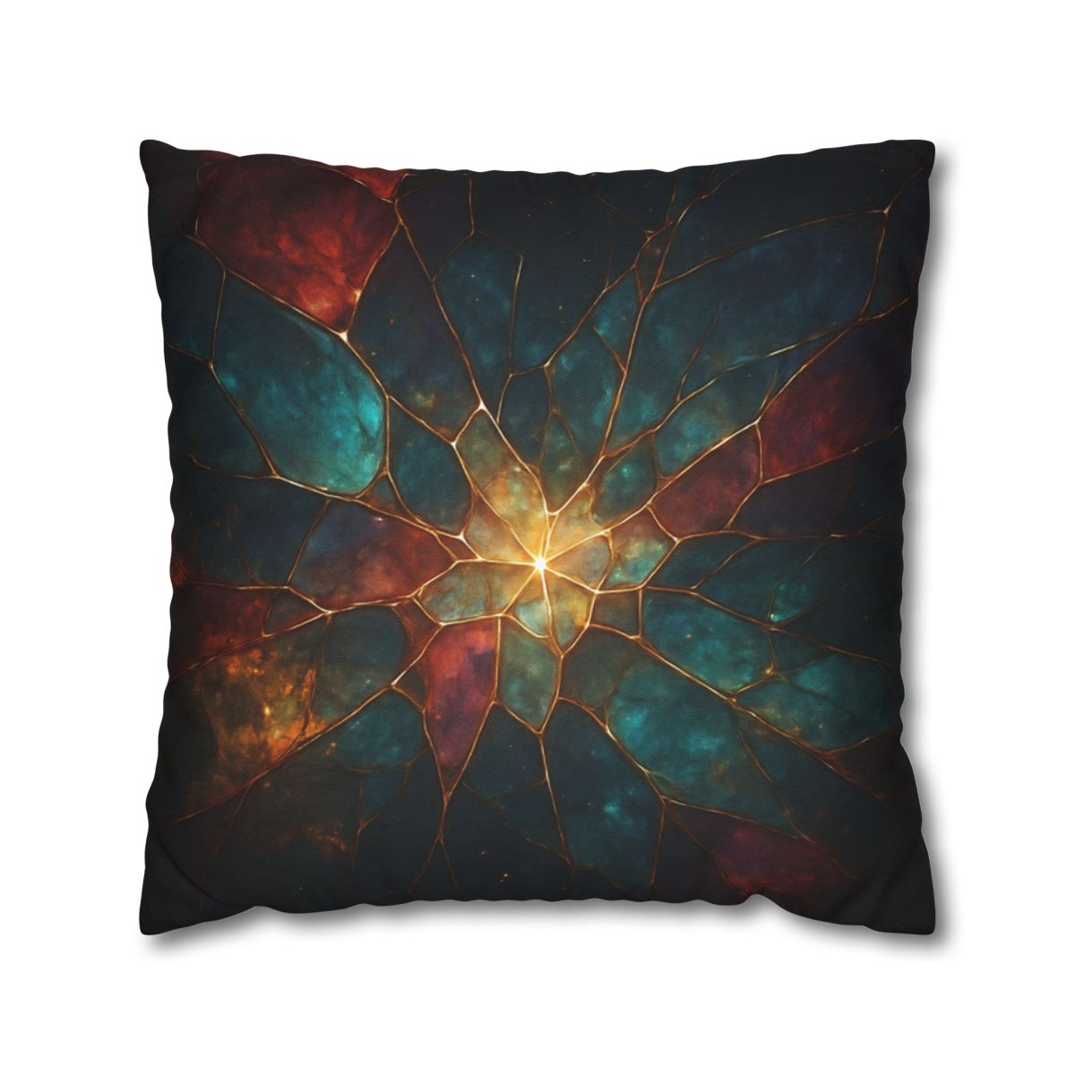 Prismatic Nebula Glasswork personalized pillow covers