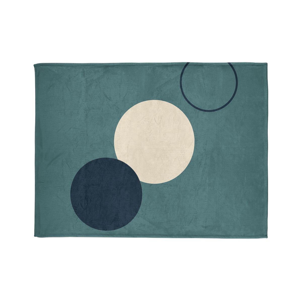 Staggered Trio Of Circles Harmony designer printed blankets