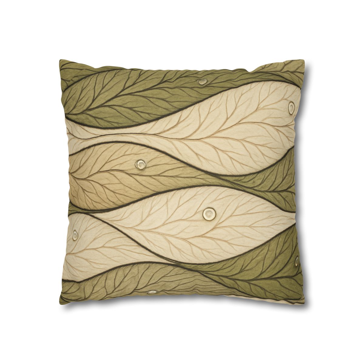 Leaf Vein Topography Waves unique gift pillow cases