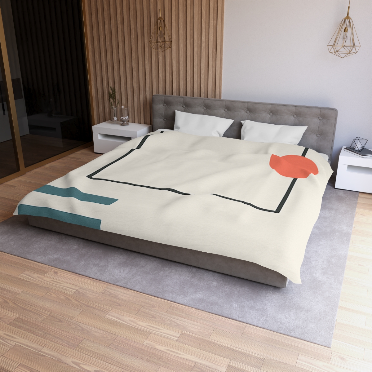 Quiet Orbit With Split Frame personalized bedding duvets