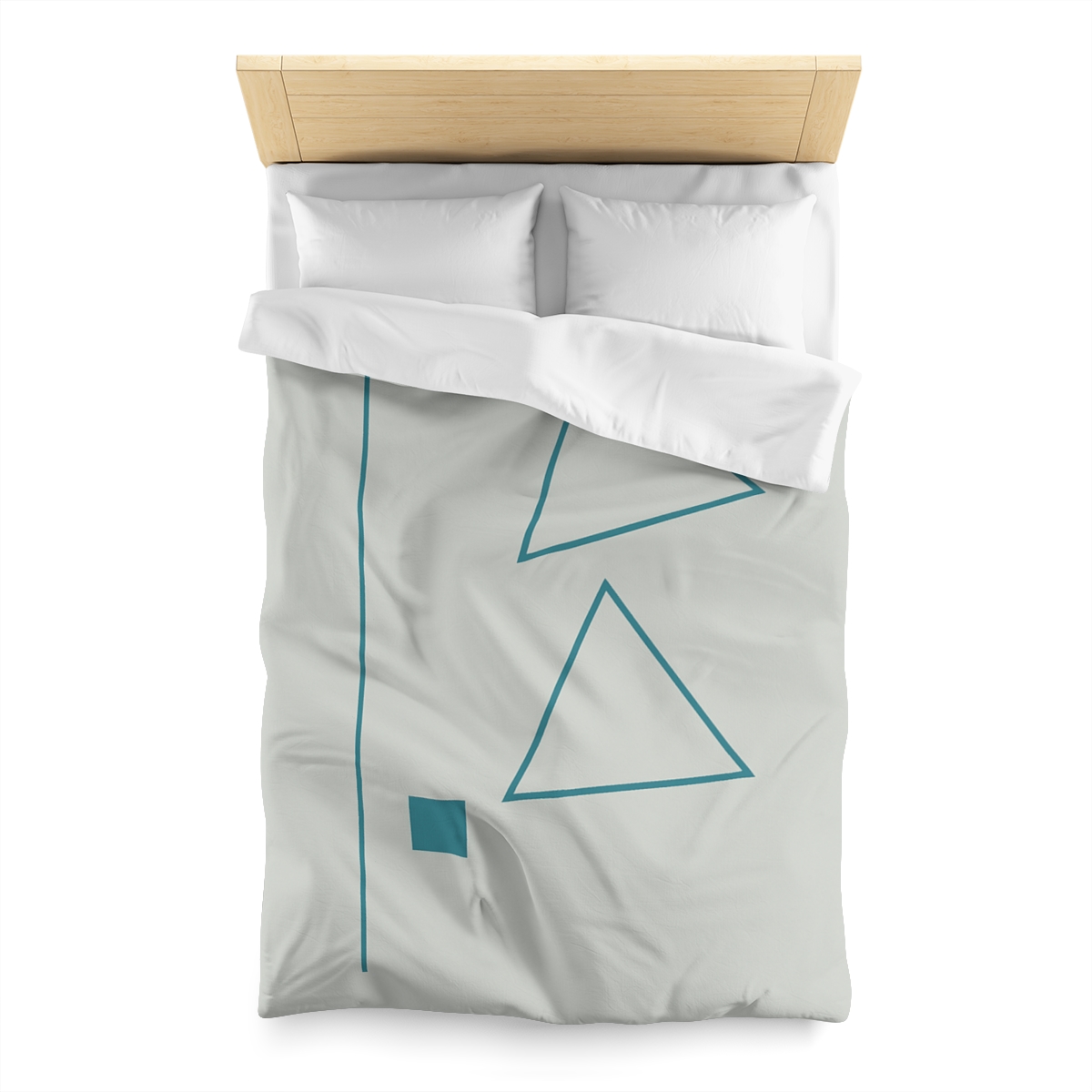 Staggered Triangles With Silent Axis personalized bedding duvets