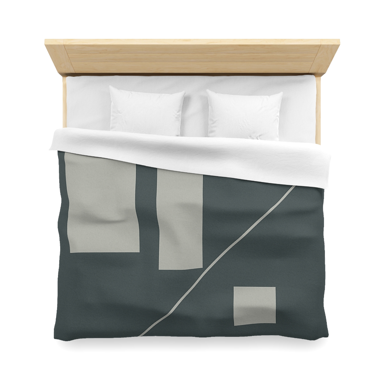 Staggered Blocks With Quiet Diagonal trendy bedroom duvets