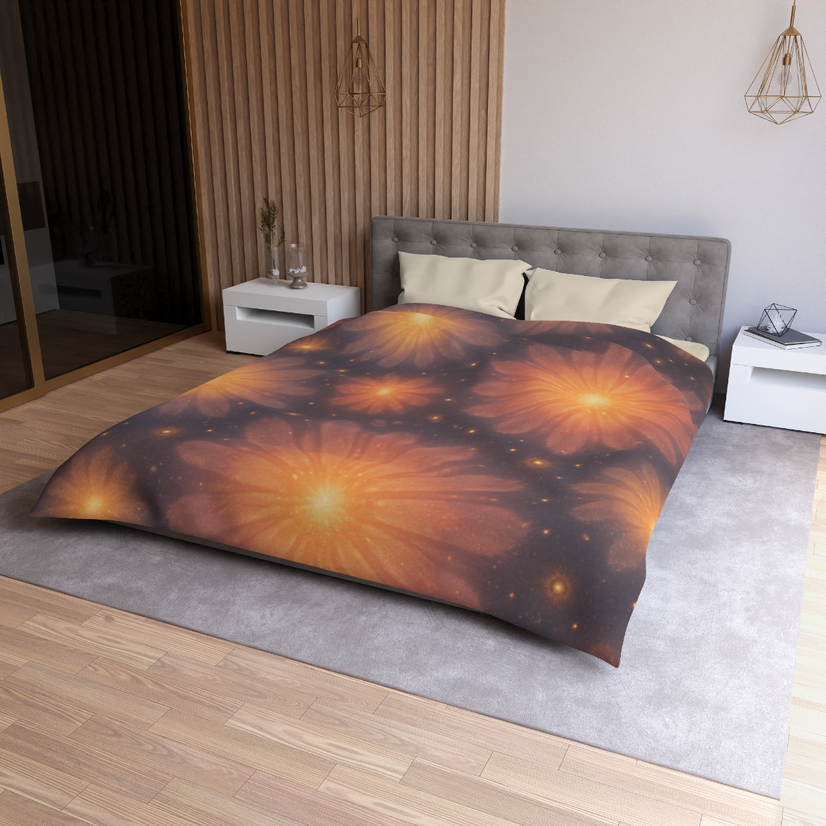 Photon Blossom Field duvets for gifts