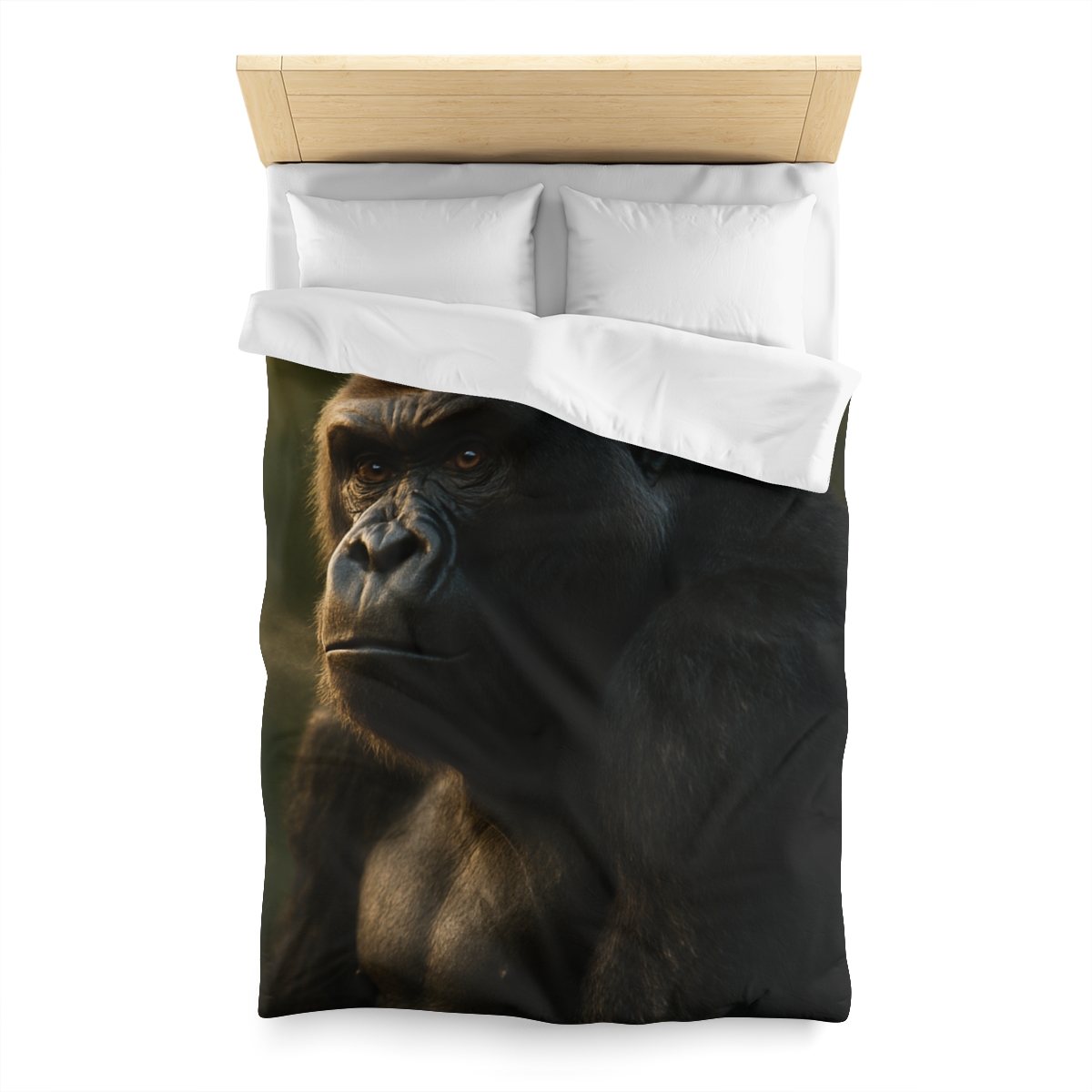 Dawn Guardian Silverback Gorilla designer printed duvets