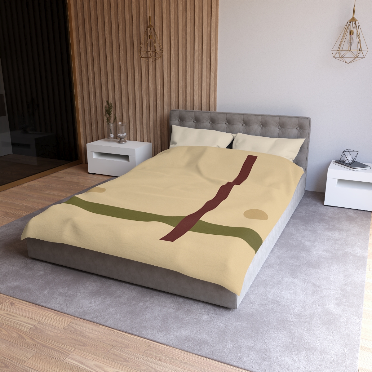 Low Horizon Bar And Tall Post personalized bedding duvets