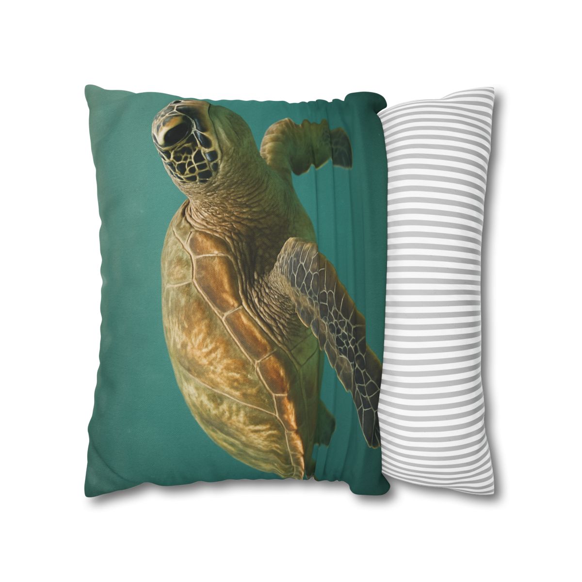 Amber Stillness Green Sea Turtle trendy patterned pillow cases