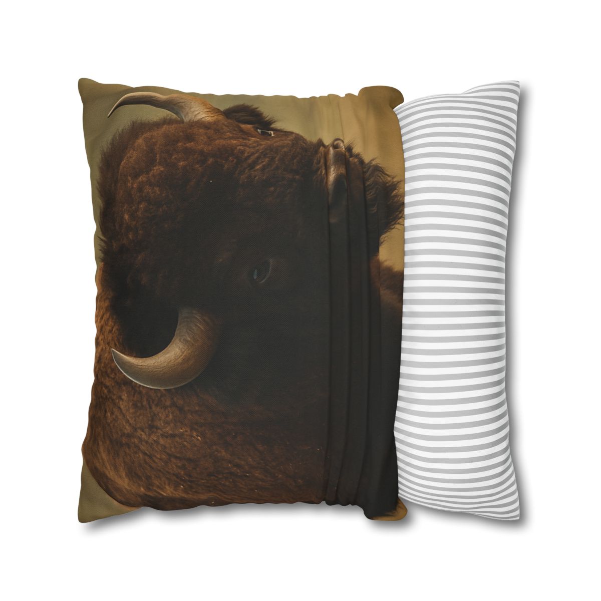 Thunder Stillness American Bison soft cotton pillow cases