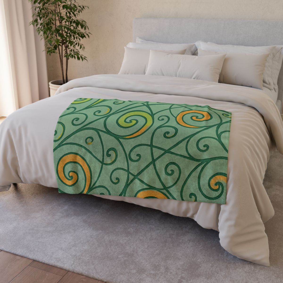 Tendril Spiral Lattice unique gift blankets