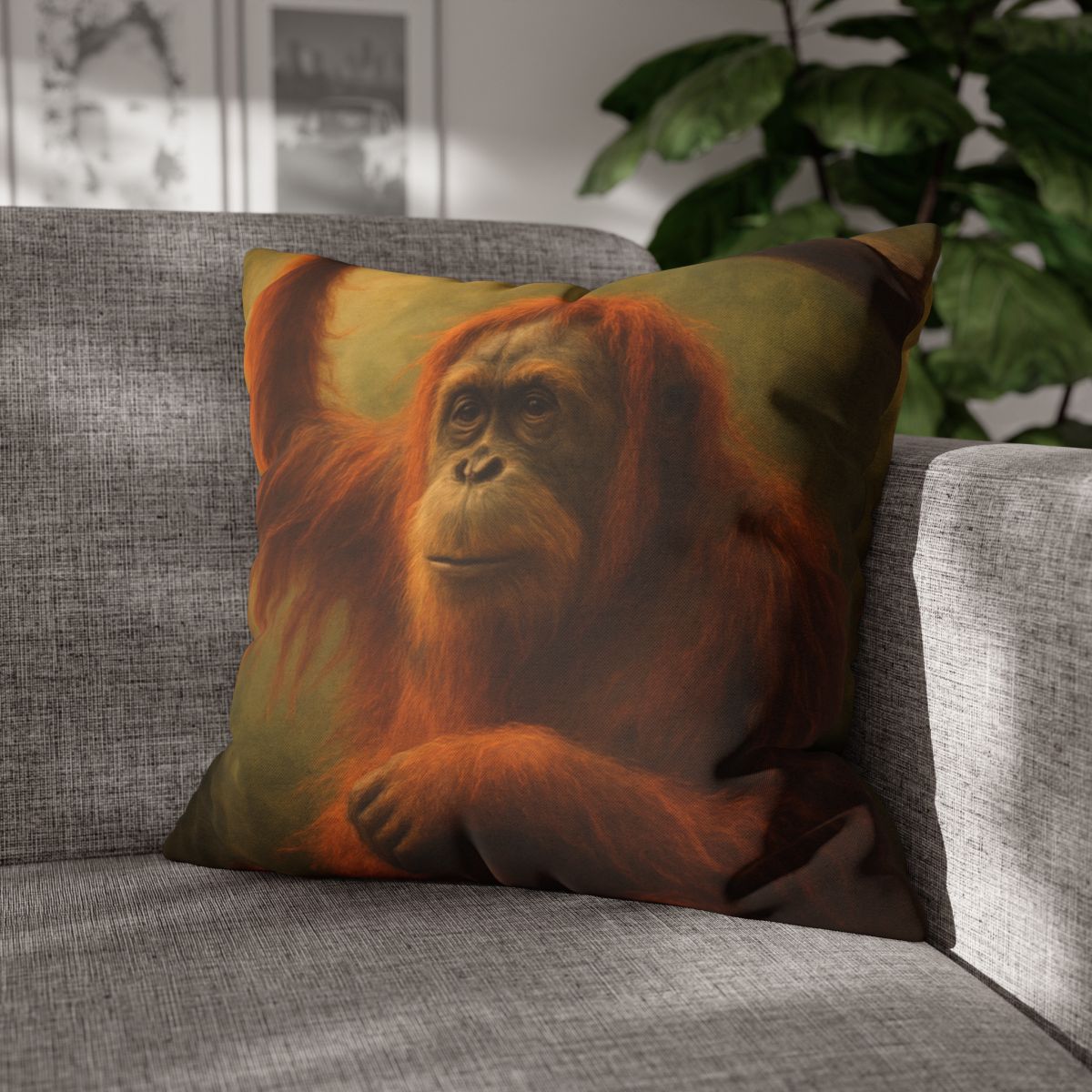 Canopy Sage Orangutan stylish decorative pillowcases