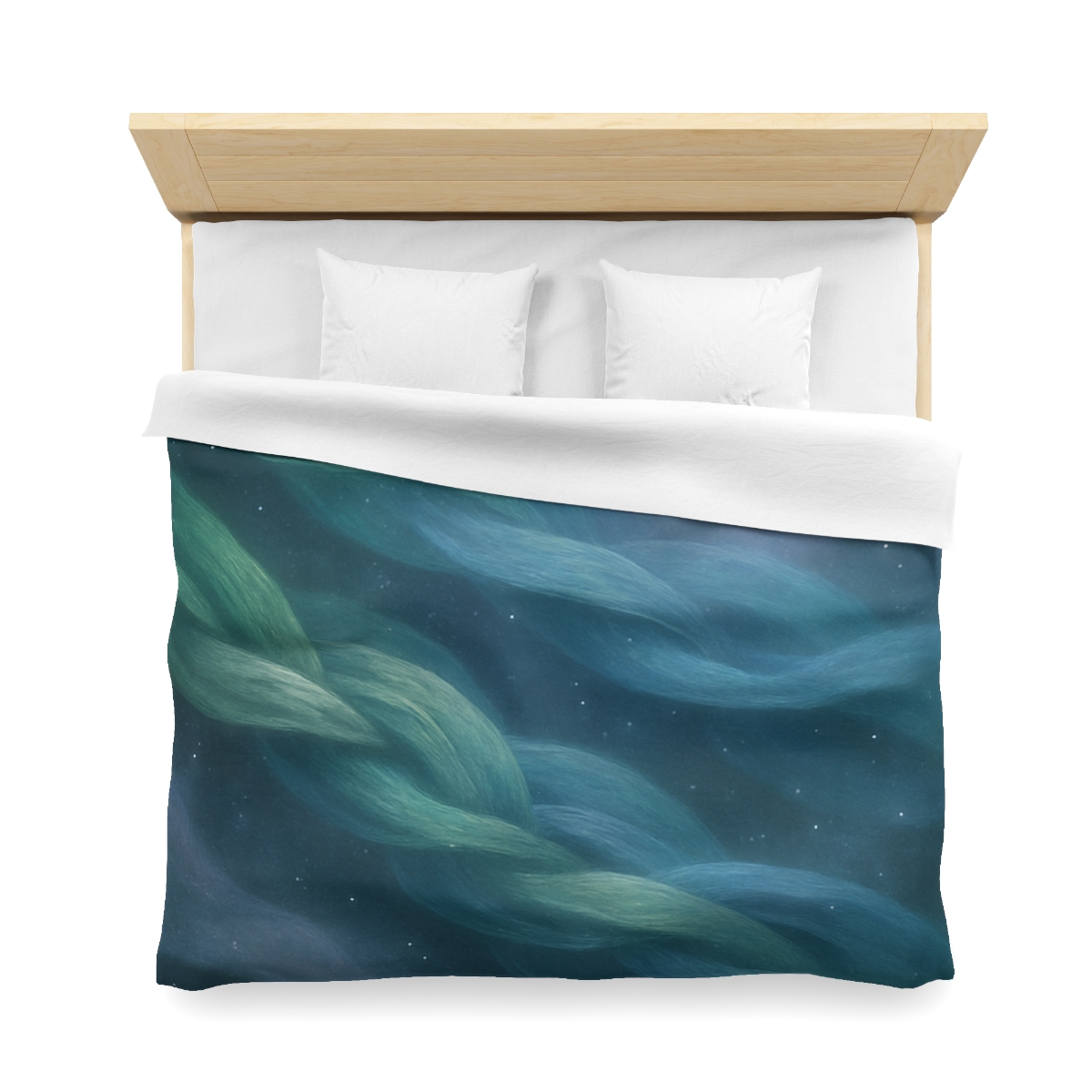 Auroral Nebula Weave designer printed duvets
