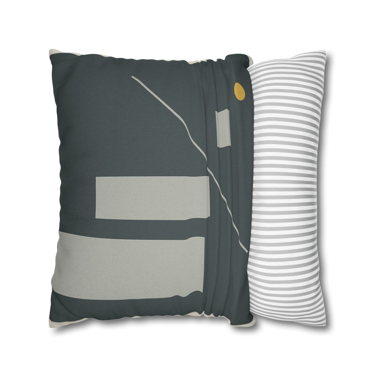Staggered Blocks With Quiet Diagonal soft cotton pillow cases