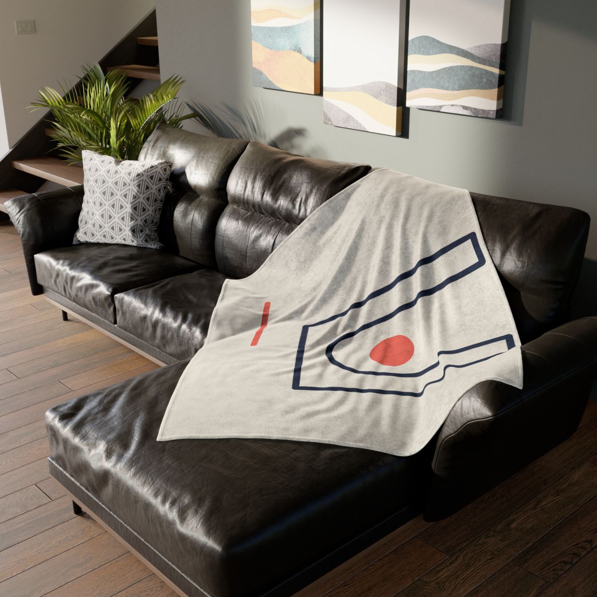 Orbit Gap Rectangles stylish throw blankets