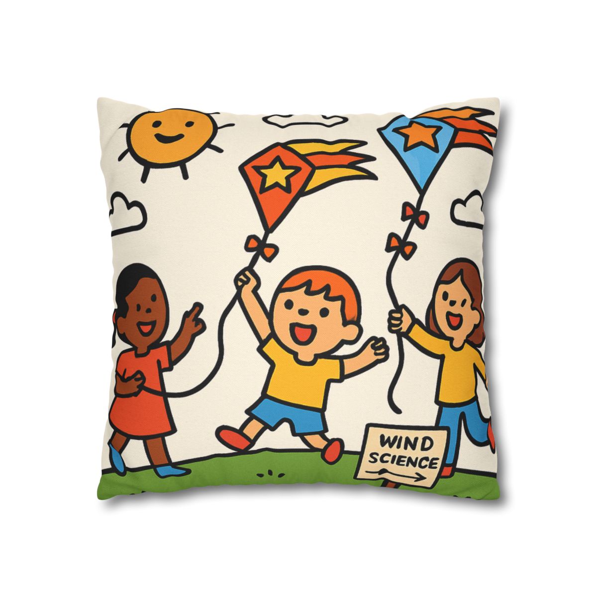 Comet Kite Parade On Cloud Hill soft cotton pillow cases