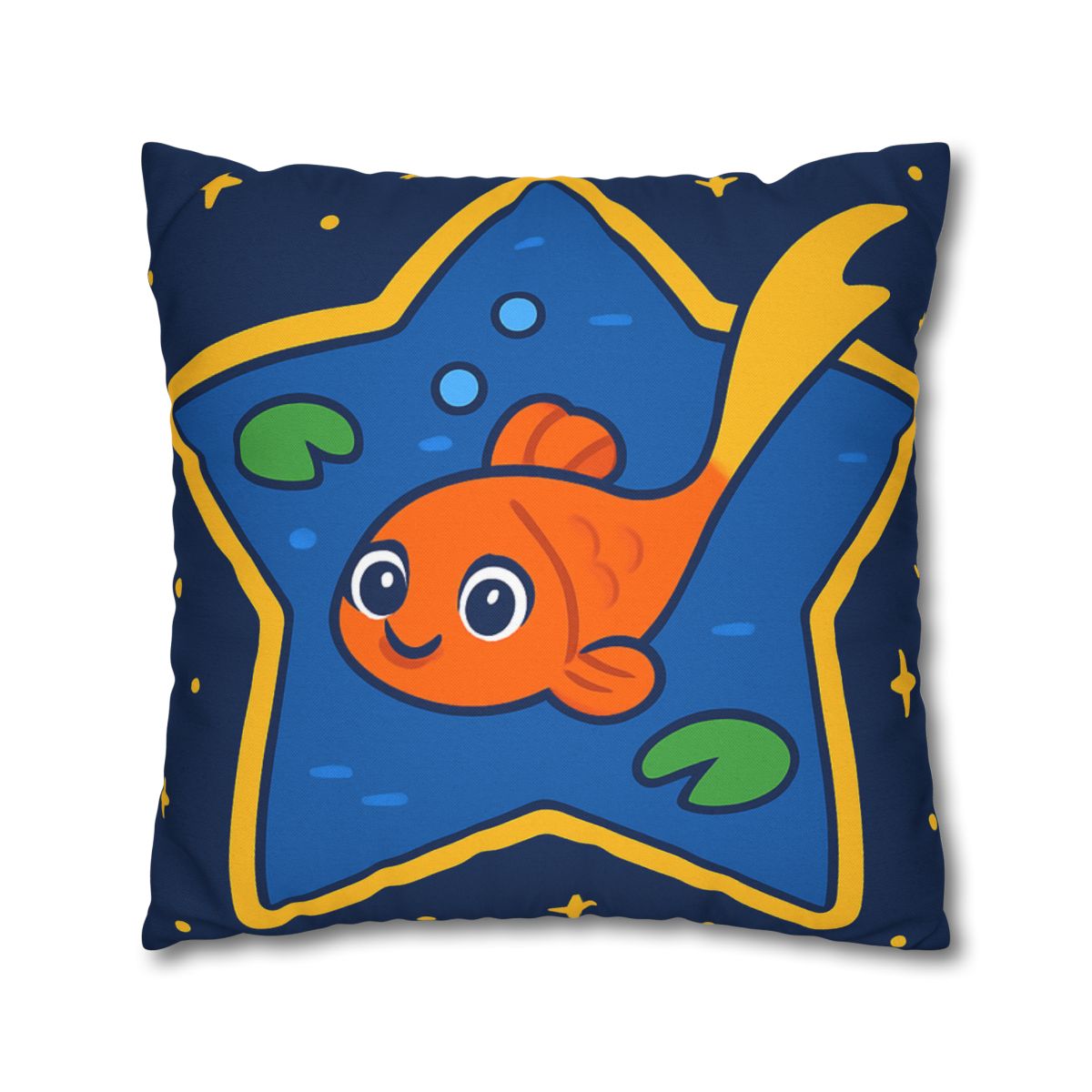 Comet Koi And The Star Pond designer print pillow cases