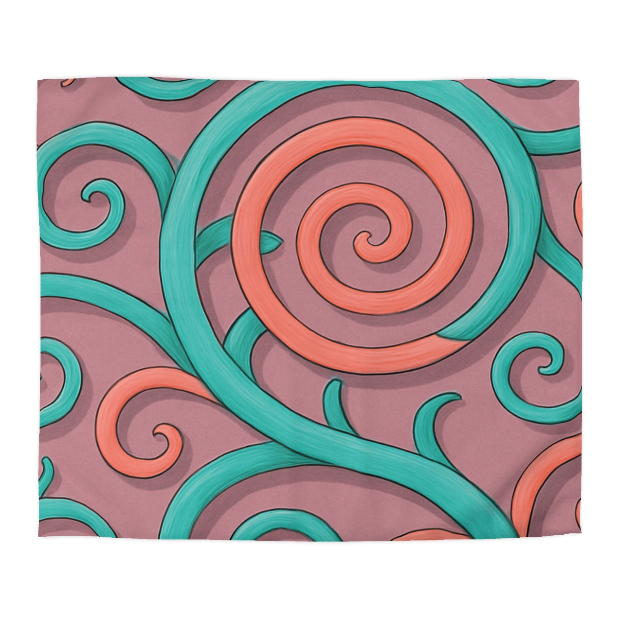 Tendril Spiral Mosaic trendy bedroom duvets