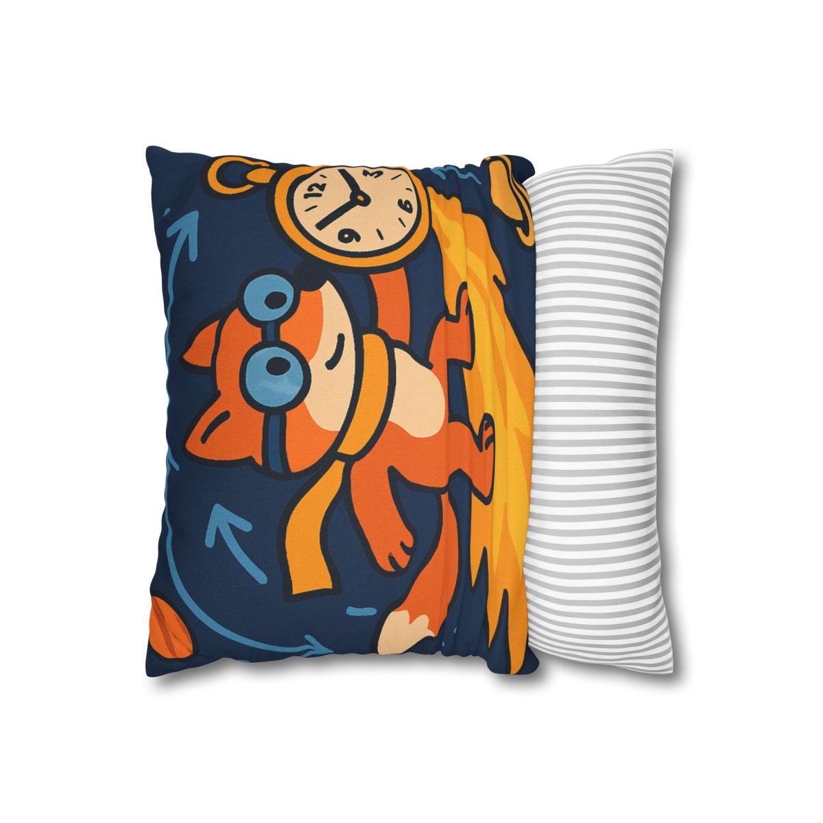Time Traveling Comet Fox designer print pillow cases