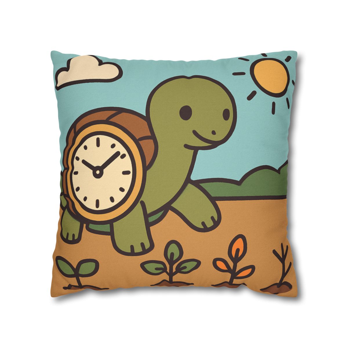 Time Travel Turtle Garden unique gift pillow cases