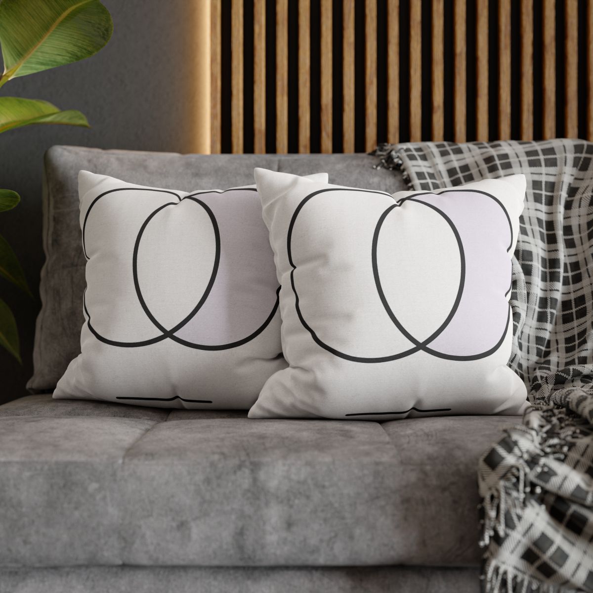 Quiet Eclipse Pairing designer print pillow cases