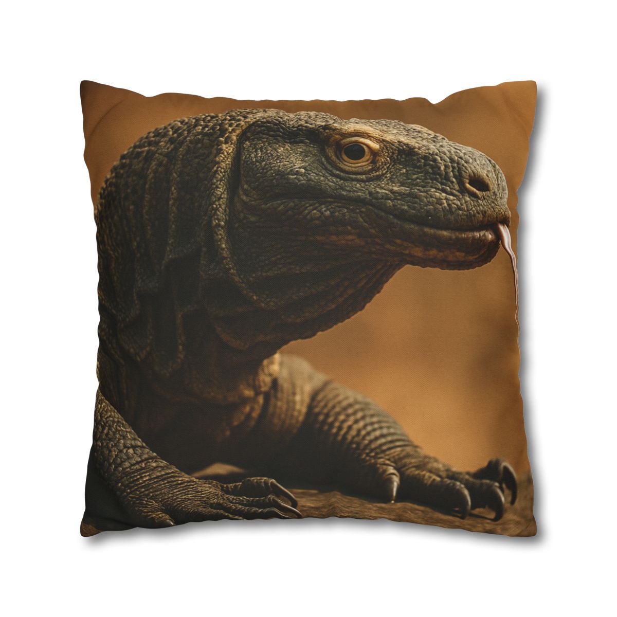 Ancient Sentinel Komodo Dragon trendy patterned pillow cases