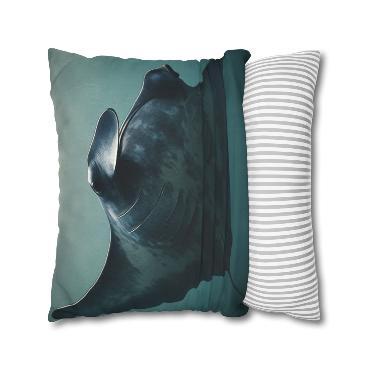 Nebula Glide Giant Manta Ray soft cotton pillow cases