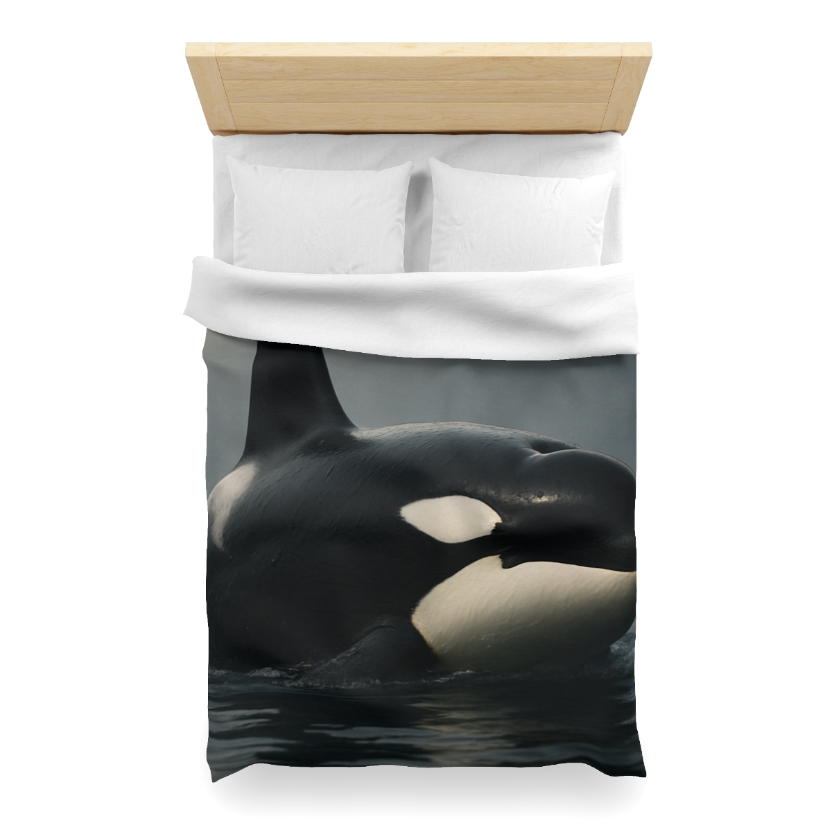 Quiet Current Orca personalized bedding duvets