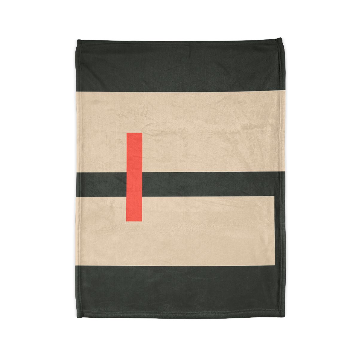 Offset Rectangle Pause soft fleece blankets