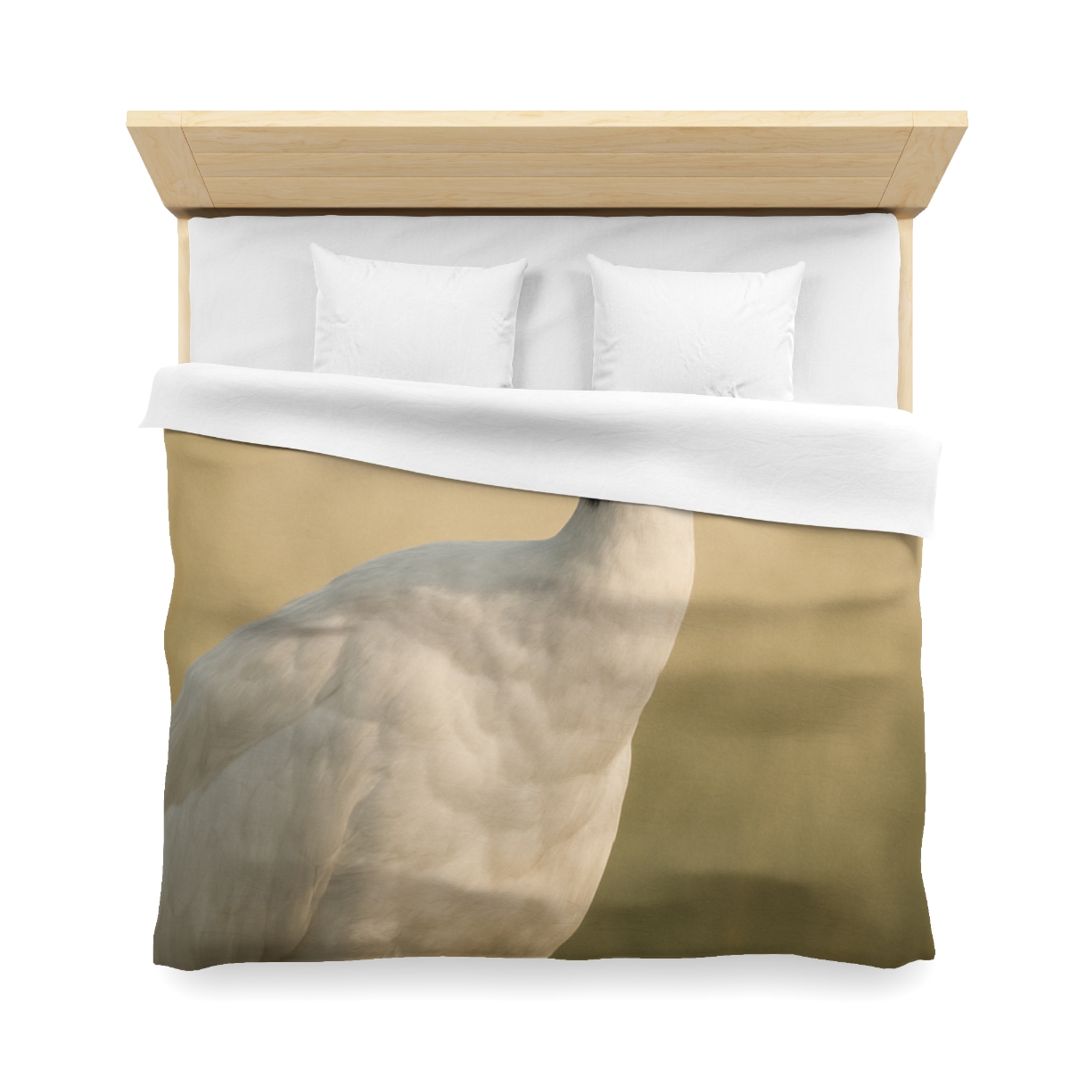 Quiet Halo Red Crowned Crane warm winter duvets