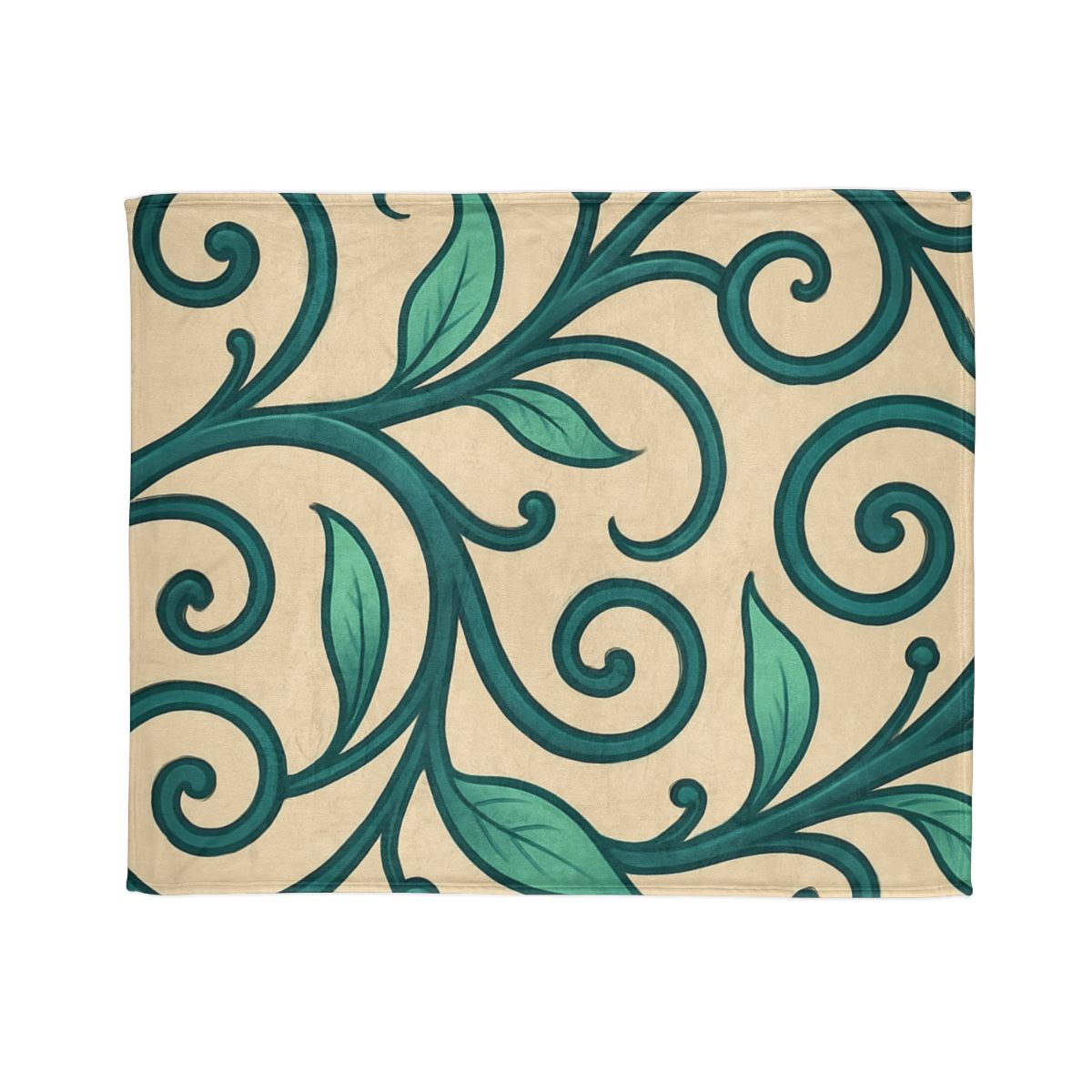 Curling Tendril Frieze trendy patterned blankets