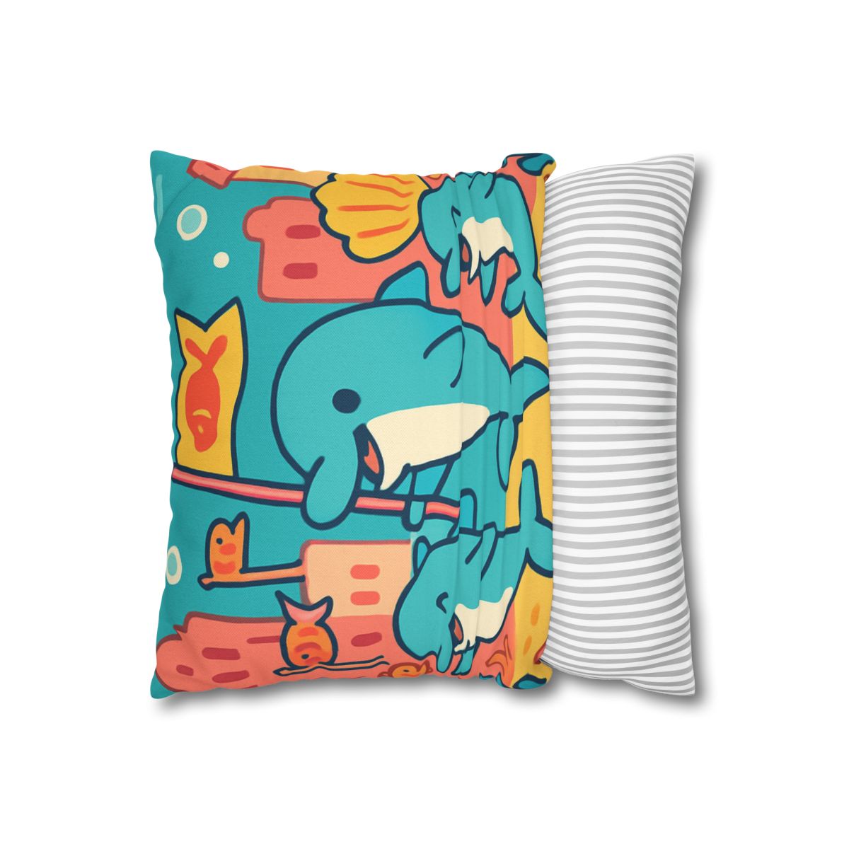 Coral City Dolphin Parade unique gift pillow cases