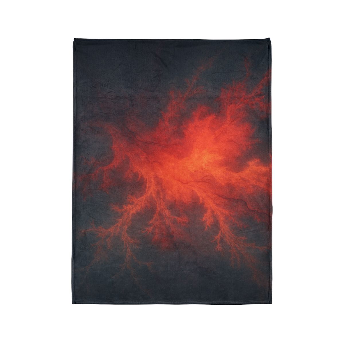 Fractal Nebula Tidal Bloom stylish throw blankets