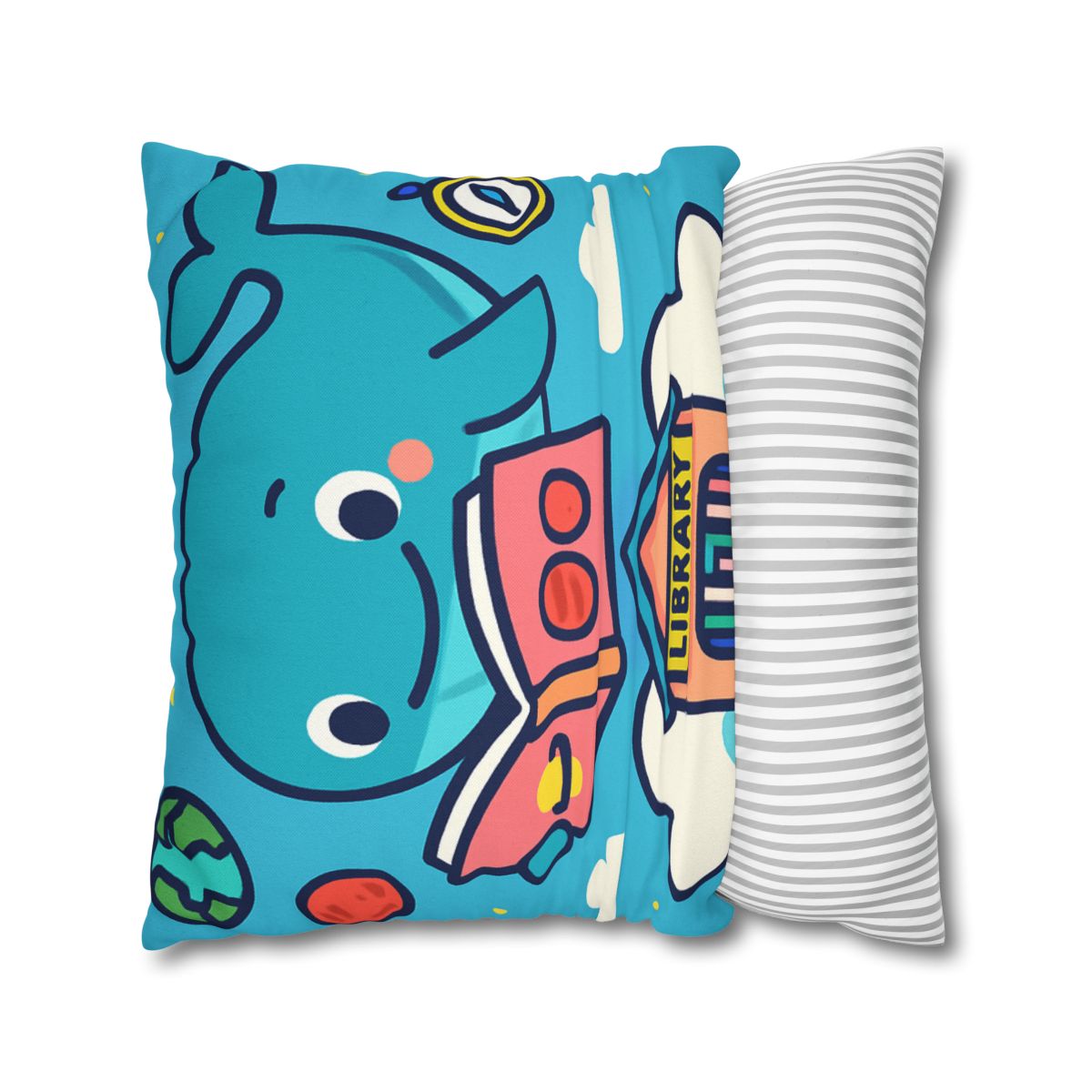 Nebula Library Sky Whale Reading Time soft cotton pillow cases