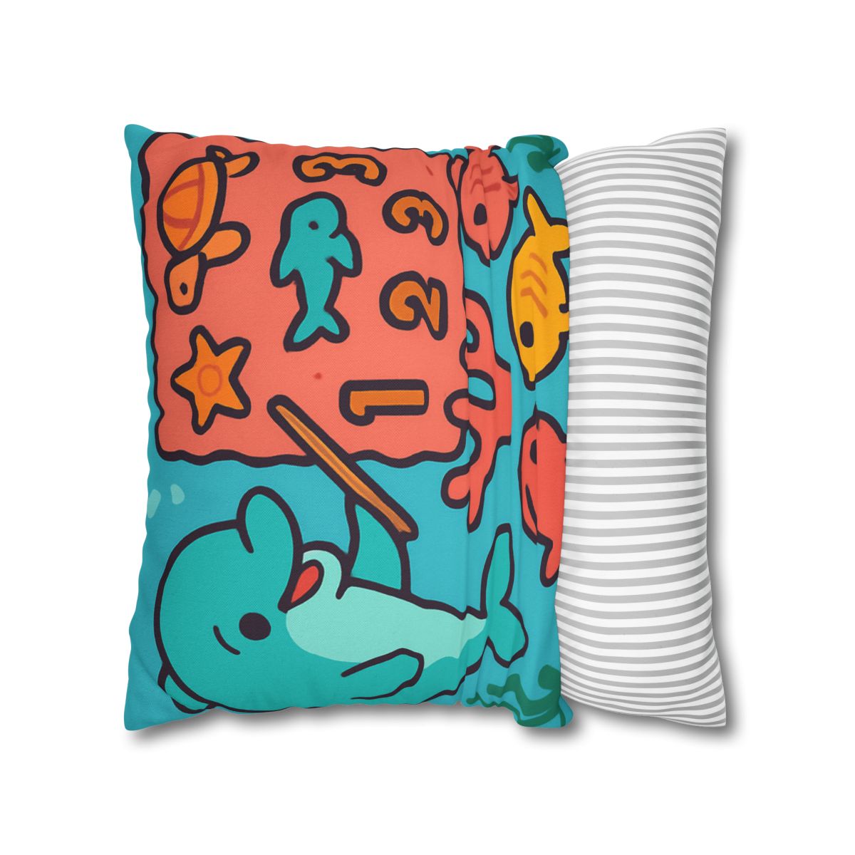Cosmic Coral Reef Classroom soft cotton pillow cases