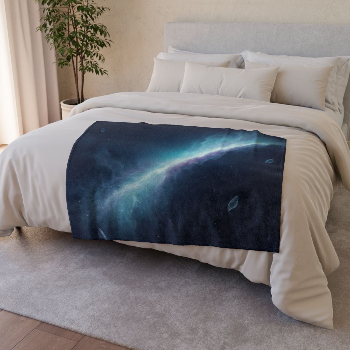 Luminous Rift Horizon custom blankets