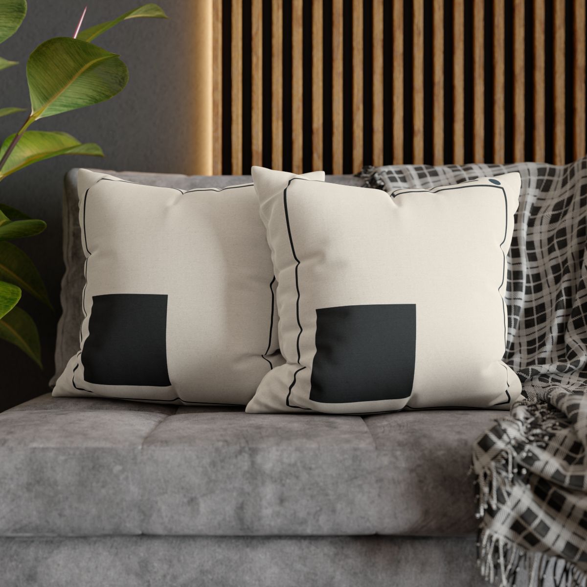 Balanced Triad With Open Frame soft cotton pillow cases