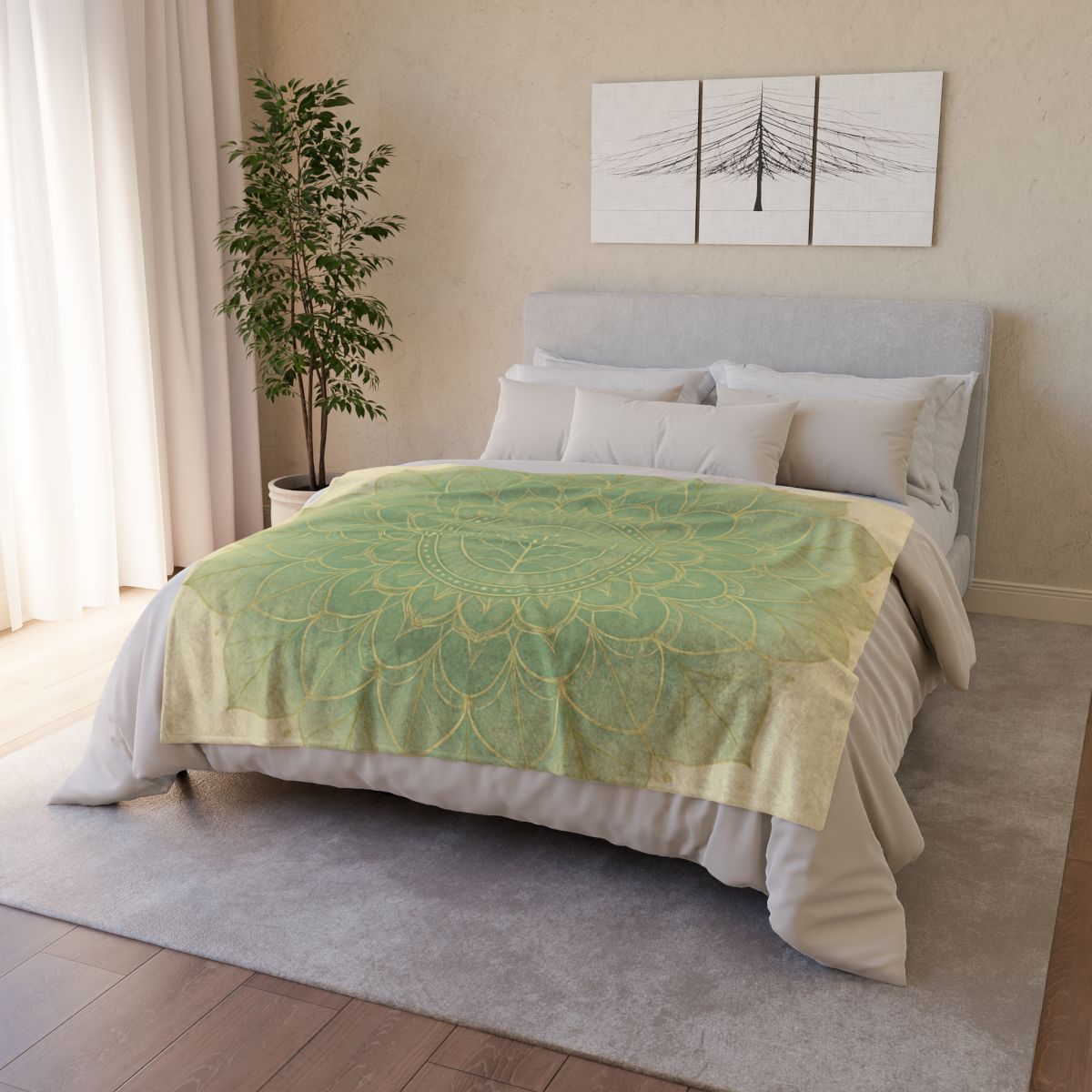 Venation Lace Mandala designer printed blankets