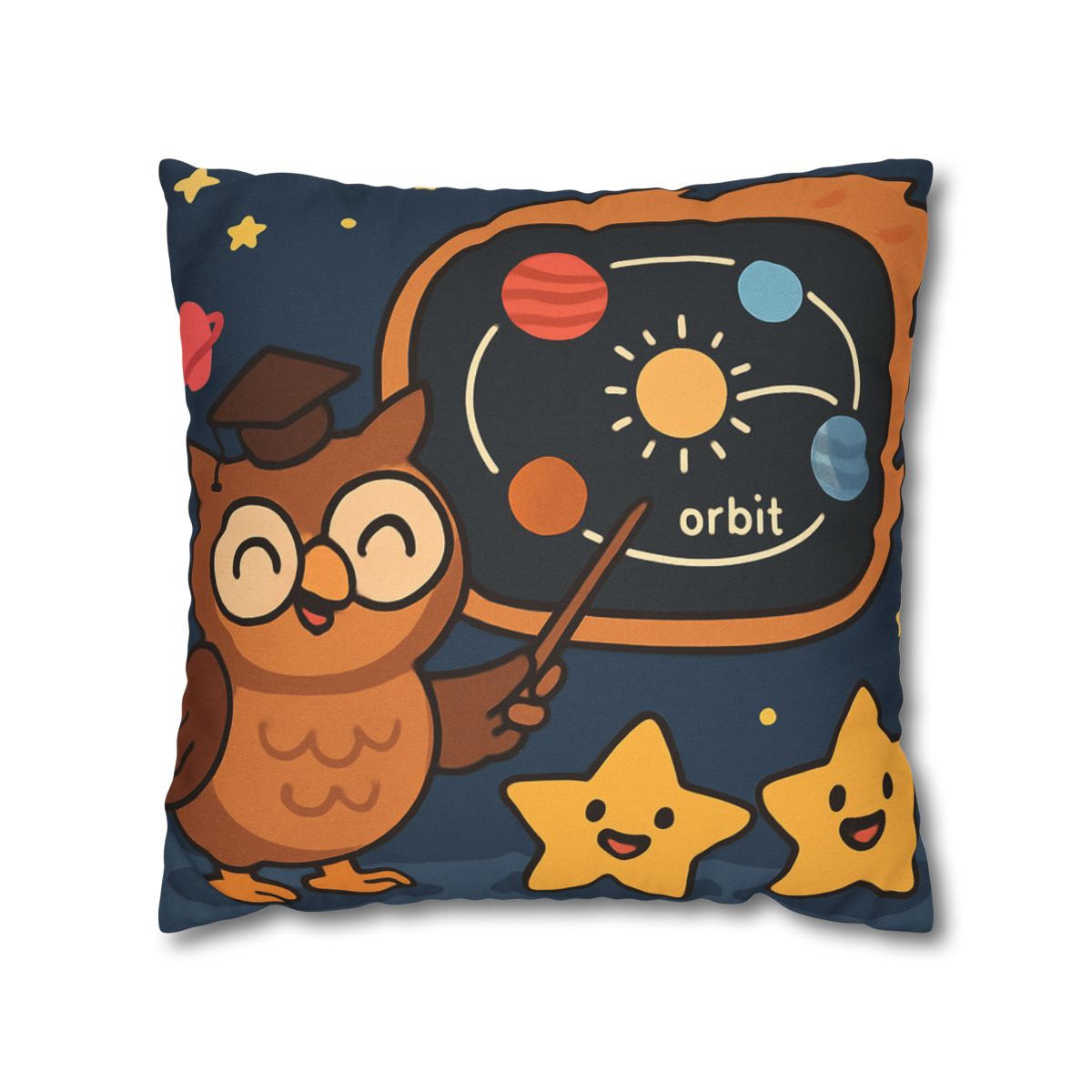 Comet Classroom Owl soft cotton pillow cases