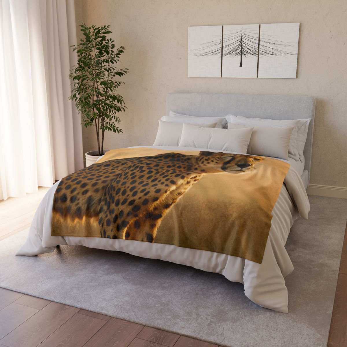Horizon Runner Cheetah decorative home blankets