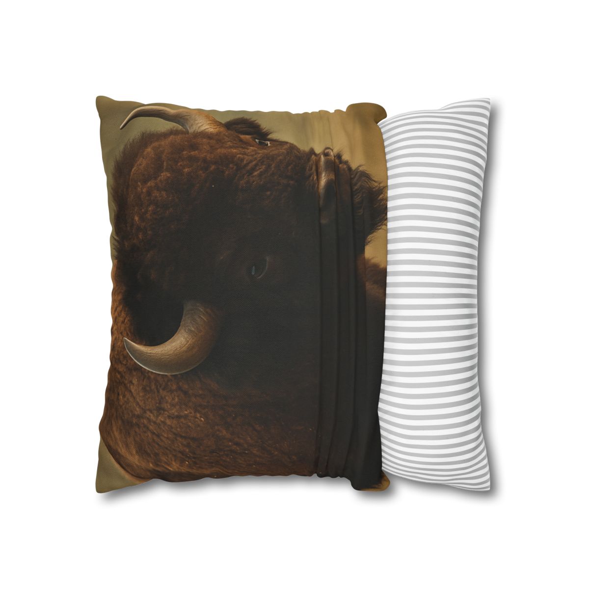 Thunder Stillness American Bison soft cotton pillow cases