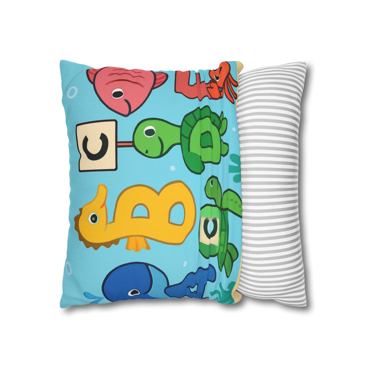 Coral Reef Alphabet Parade personalized pillow covers