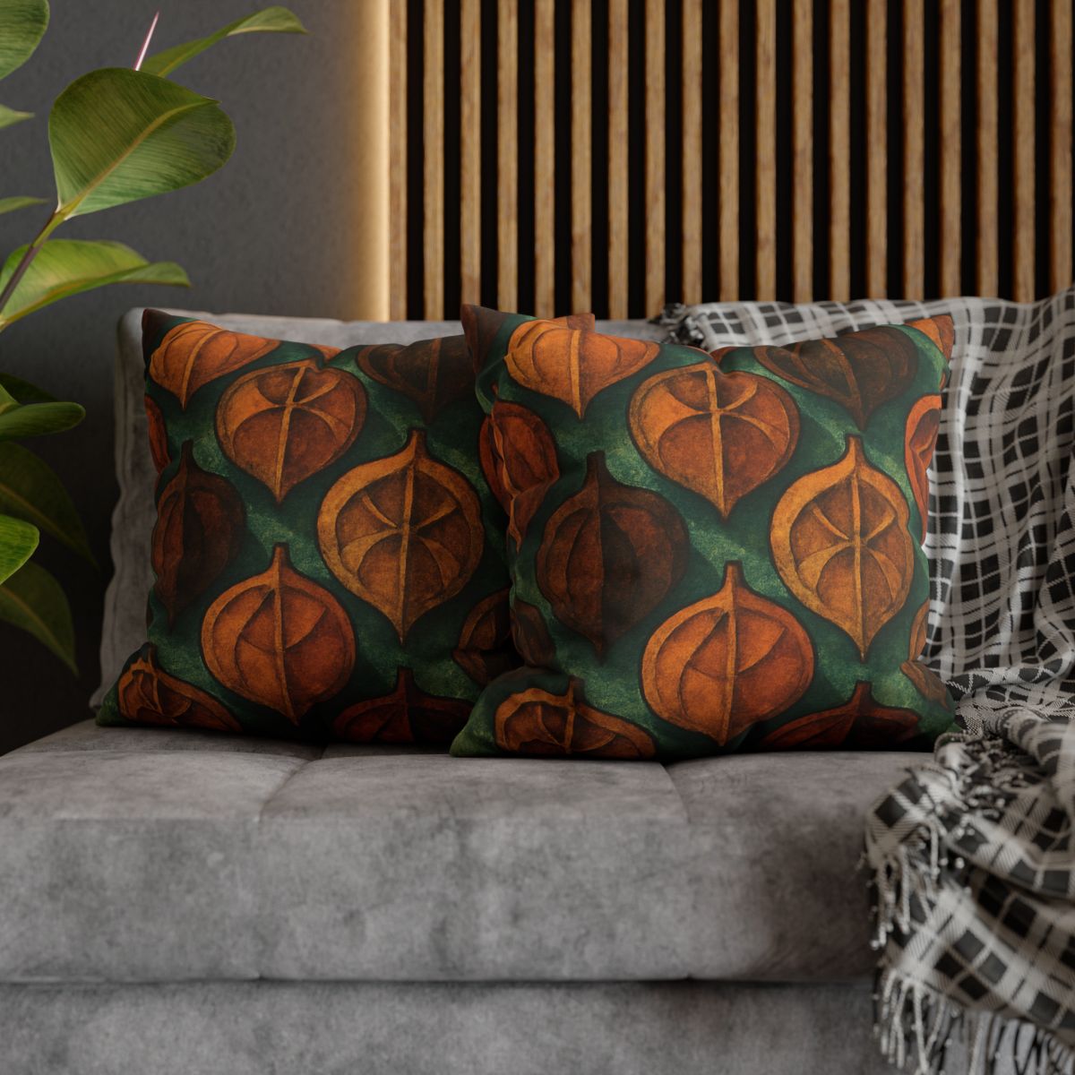 Seed Pod Cluster Mosaic soft cotton pillow cases